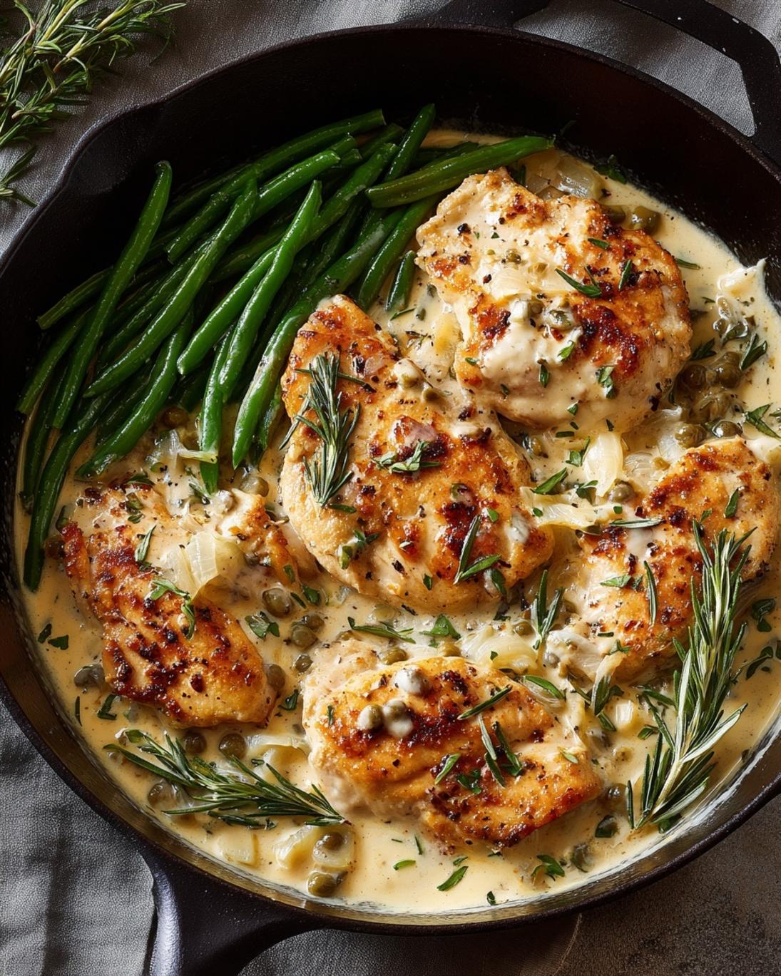 Quick Creamy Pepperoncini Chicken Skillet for Easy Dinners